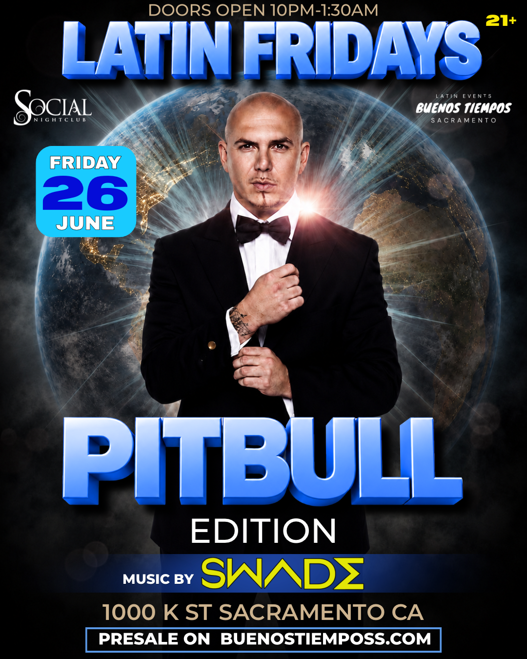 LATIN FRIDAY PITBULL EDITION