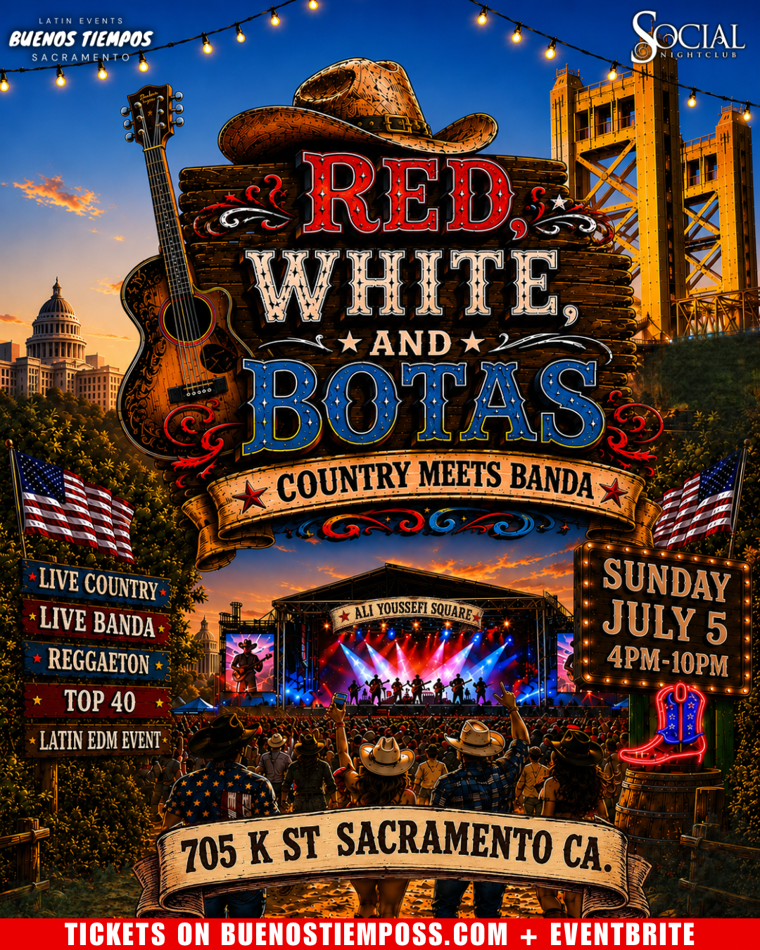 RED, WHITE, and BOTAS