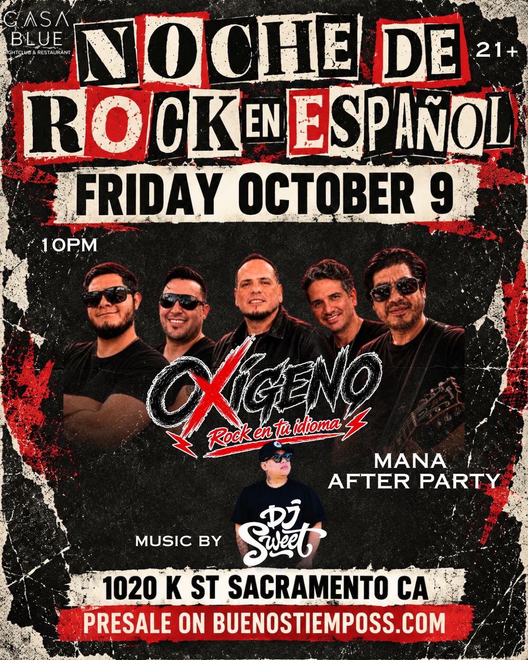 NOCHE DE ROCK EN ESPAÑOL