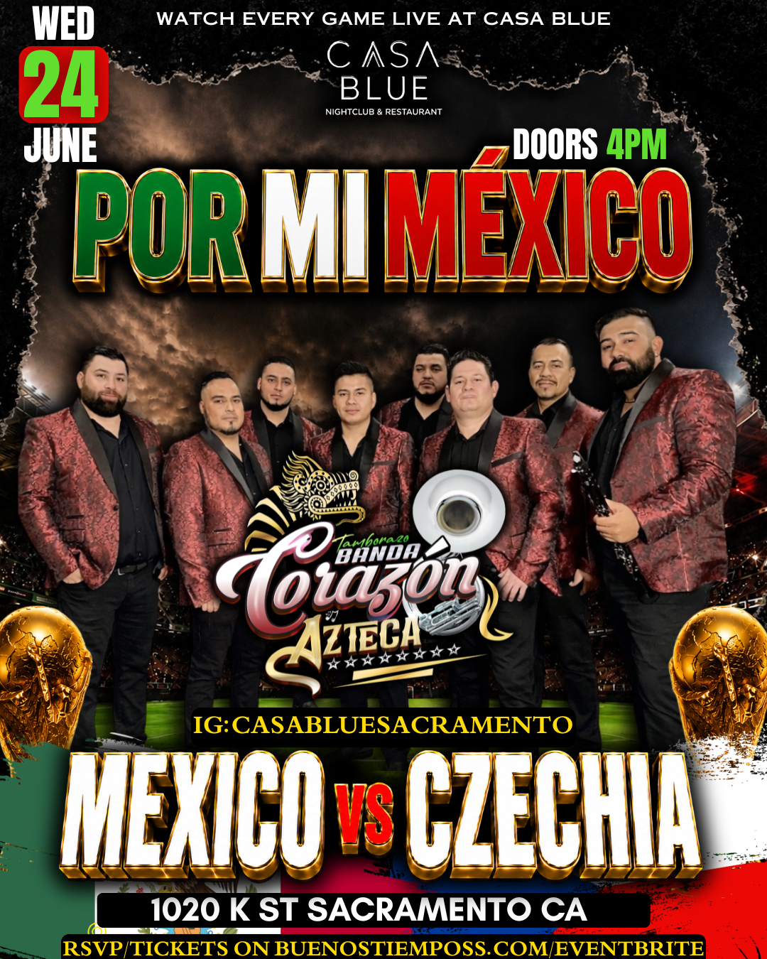 MEXICO WATCH PARTY@CASA BLUE