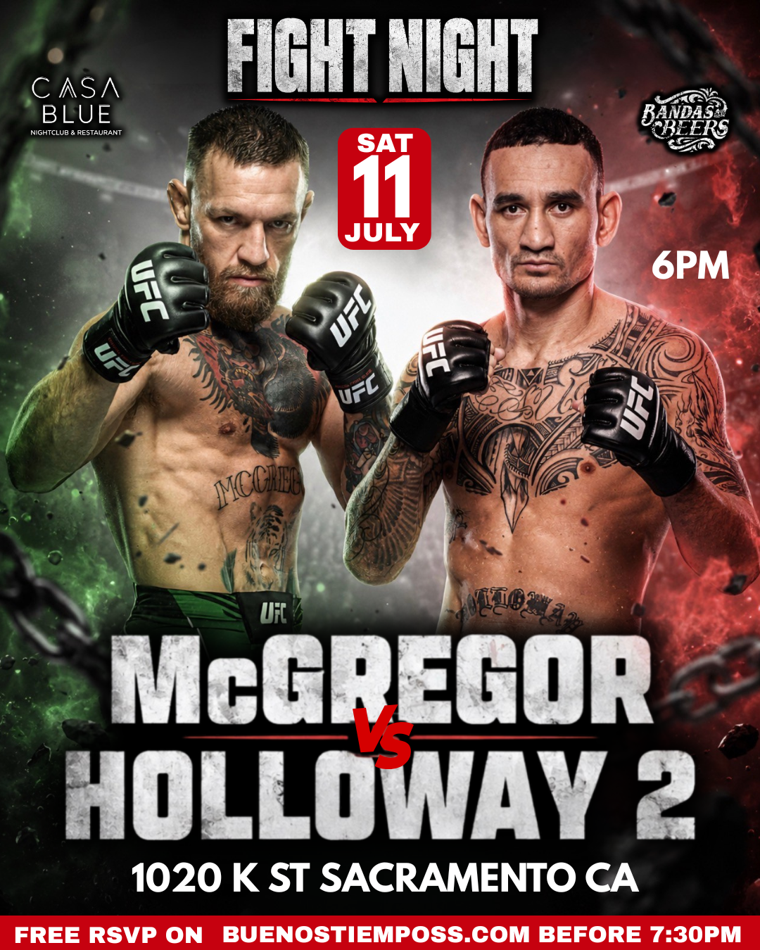 MCGREGOR vs HOLLOWAY WATCH PARTY