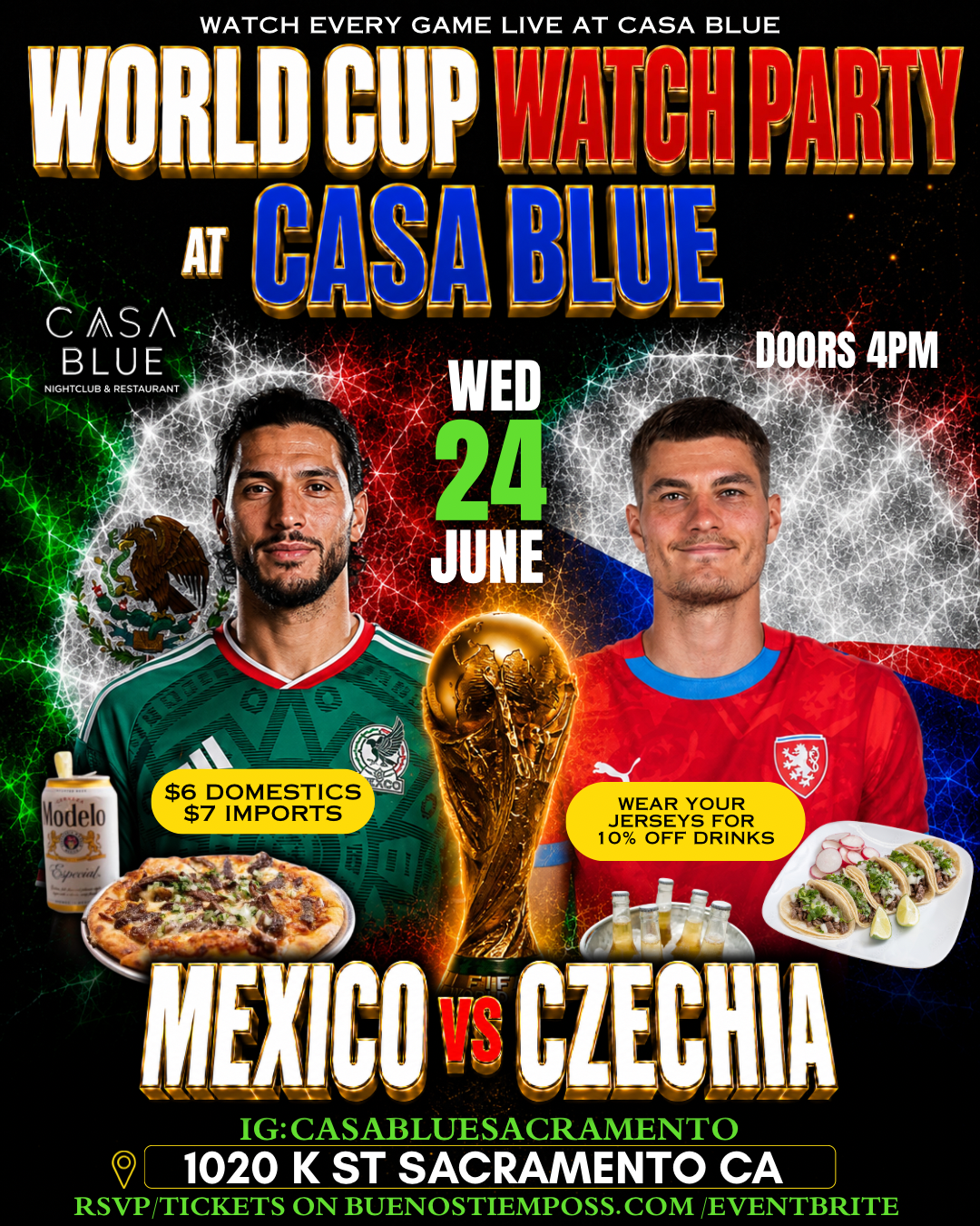 MEXICO WATCH PARTY@CASA BLUE