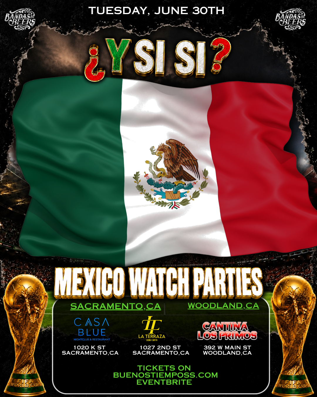 MEXICO WATCH PARTY @ LA TERRAZA