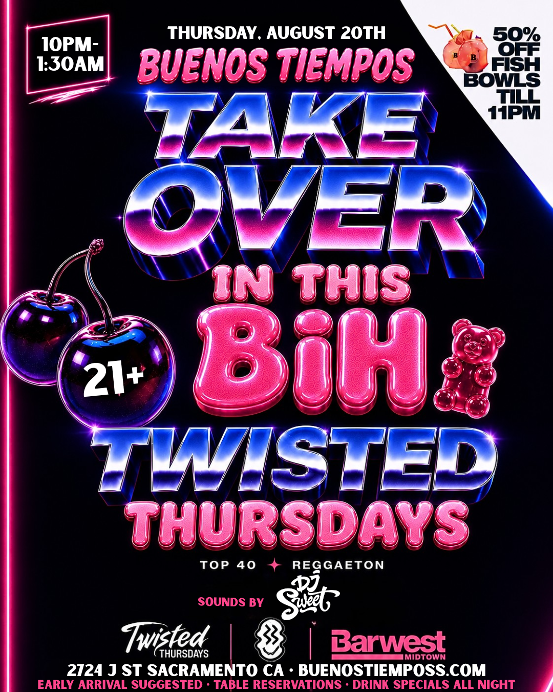 BUENOS TIEMPOS TAKEOVER BARWEST